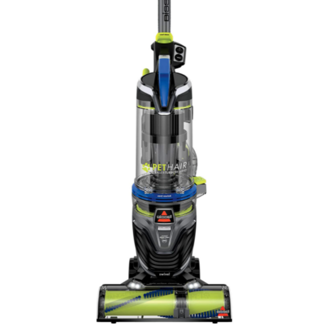Bissell Pet Hair Eraser Turbo Rewind Upright Vacuum Cleaner, 27909, Blue