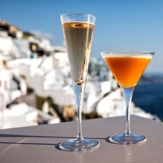 Cocktails In Santorini