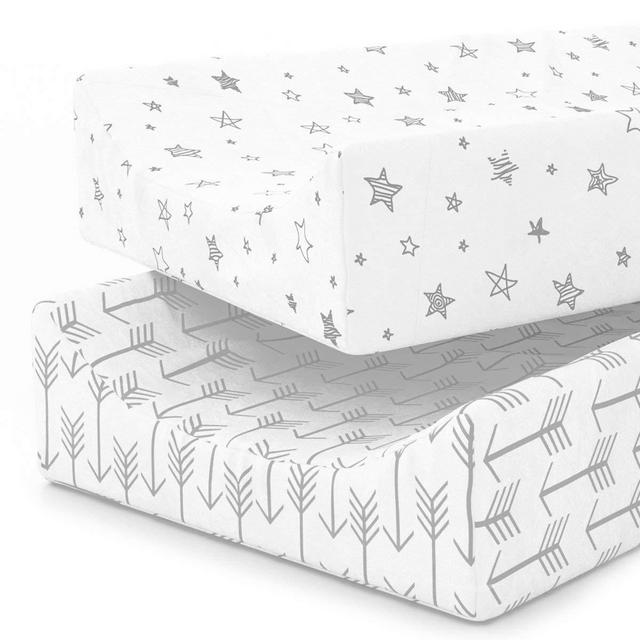 Changing Pad Cover, Jersey Knit Cotton, 2 Pack
