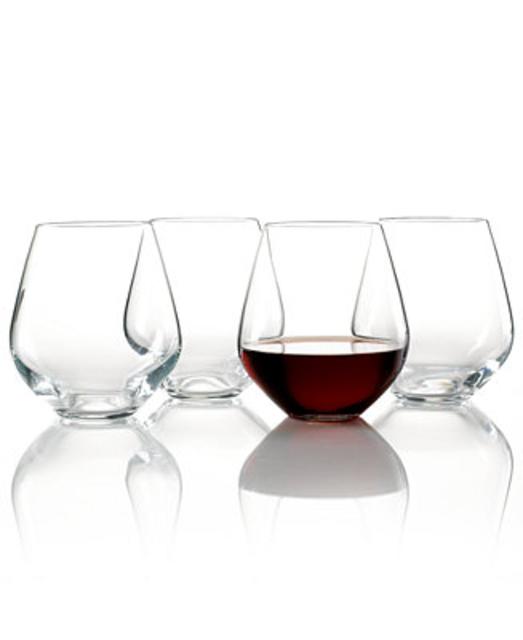 Macy's - Lenox Stemware, Tuscany Classics Stemless Red, Set of 4