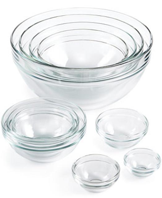 Macy's - Martha Stewart Collection 10-Pc. Glass Mixing Bowl Set