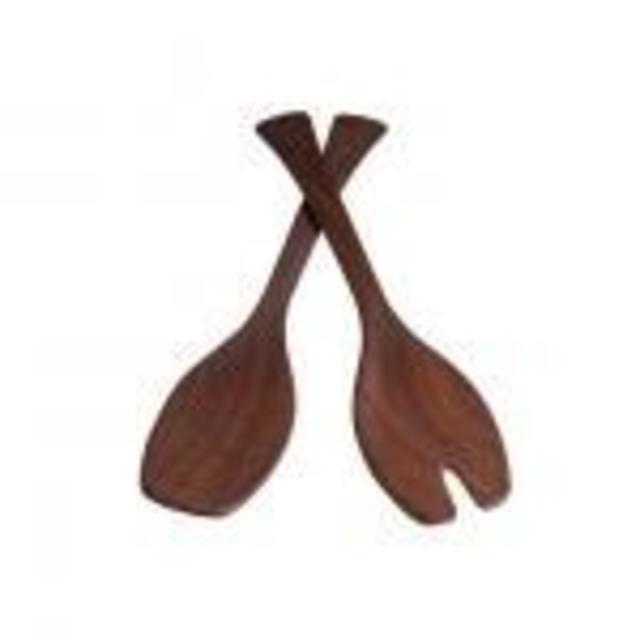 Black Walnut Salad Servers- LV Harkness & Company
