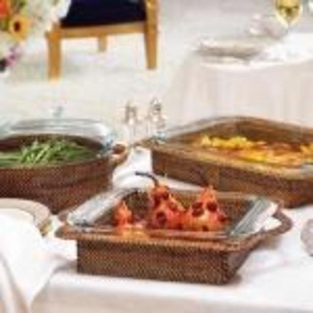 Calaisio Rattan 3.5 QT Rectangular Baker- LV Harkness & Company