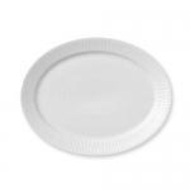 Royal Copenhagen White Fluted Oval Platter - LV Harkness & Company