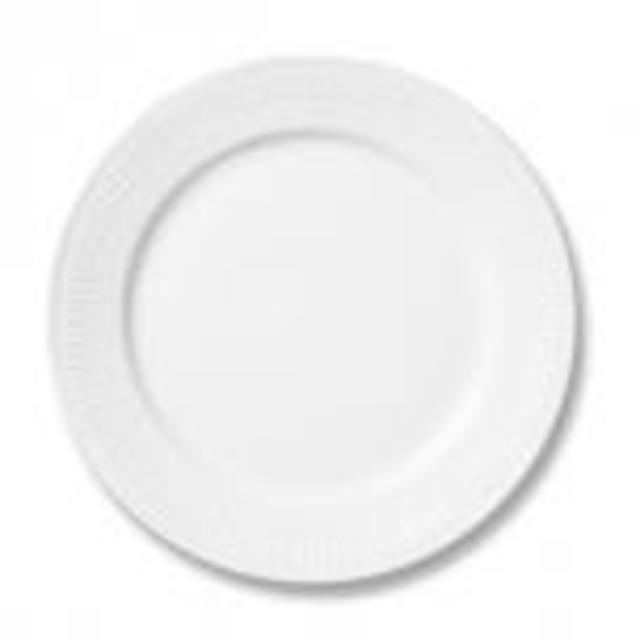 Royal Copenhagen White Fluted Dinner Plate - LV Harkness & Company