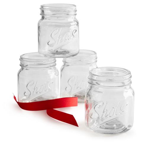 Urban Trend Mason Jar Shot Glasses, Set of 4