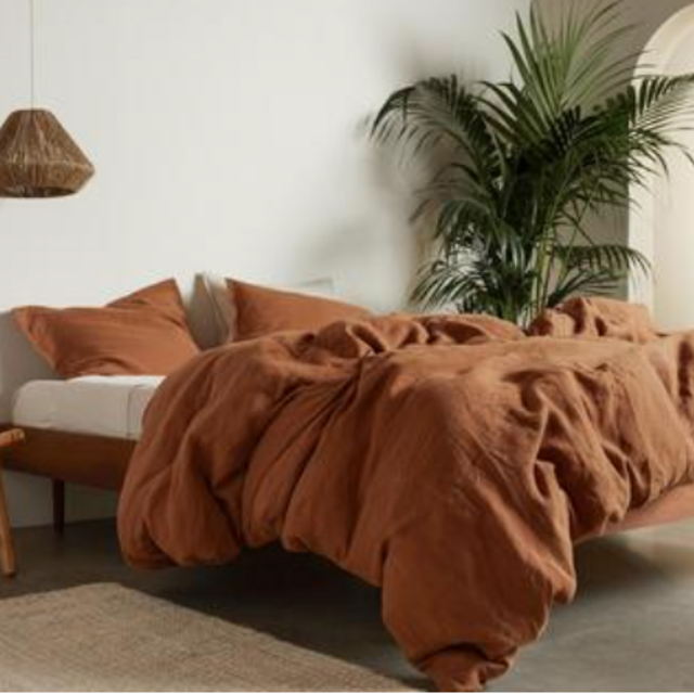 Linen 3-Piece Duvet Cover Set