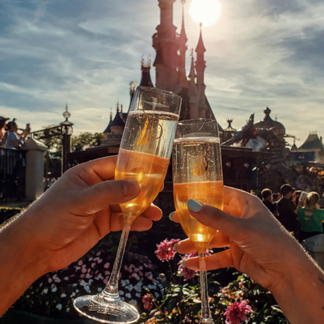 A toast on Main Street in Disneyland Paris
