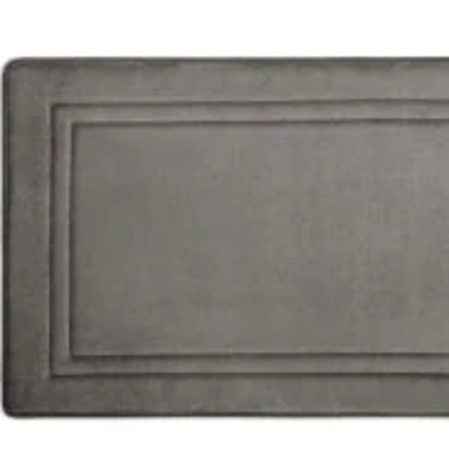 Smart Dry™ 21" x 34" Memory Foam Bath Mat in Charcoal