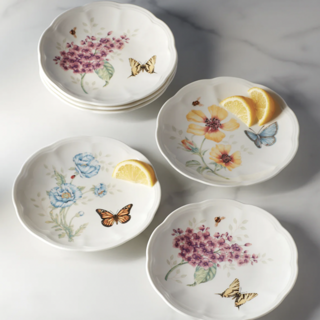 Butterfly Meadow Tidbit Plate, Set of 4