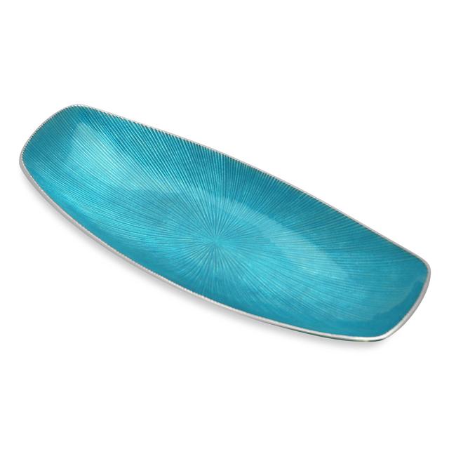 Simplydesignz Bodoni 16-Inch Tray in Turquoise