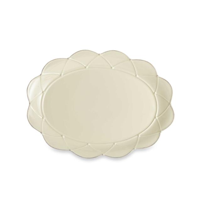 Meridian Cream 17-Inch Large Oval Platter