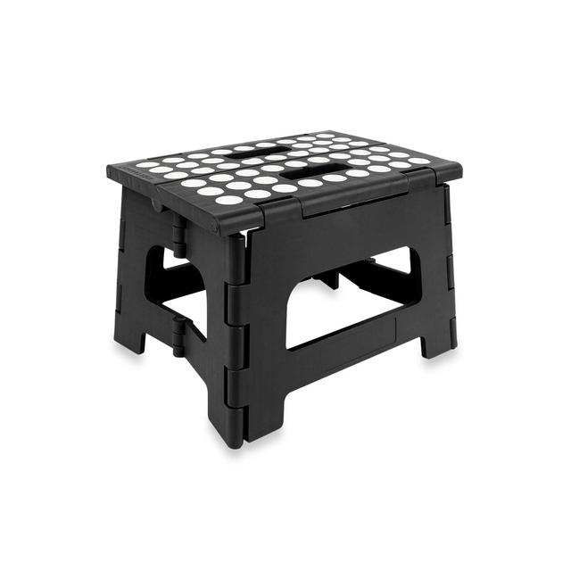 Kikkerland® Easy Fold Step Stool in Black