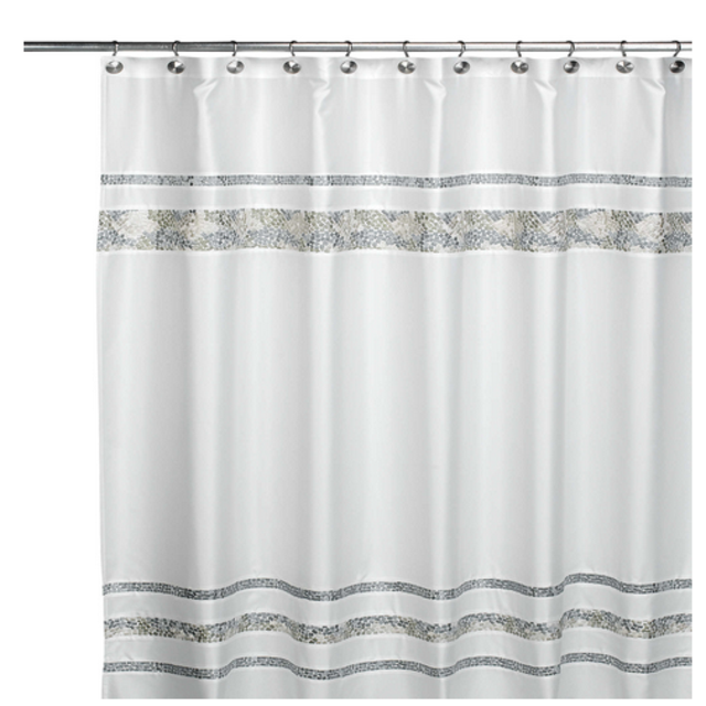Croscill® Spa Tile 70-Inch W x 75-Inch L Fabric Shower Curtain