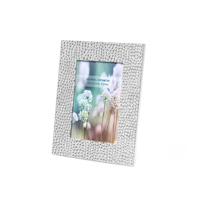 Swing Design™ Shimmer 4-Inch x 6-Inch Frame in Silver