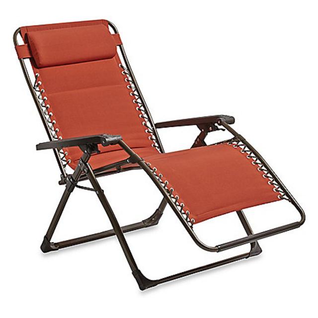 Deluxe Oversized Padded Adjustable Relaxer in Terracotta