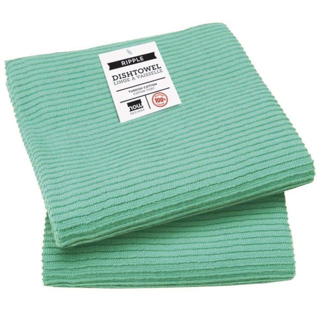Now Designs Ripple Kitchen Towel, Lucite Green, Honey