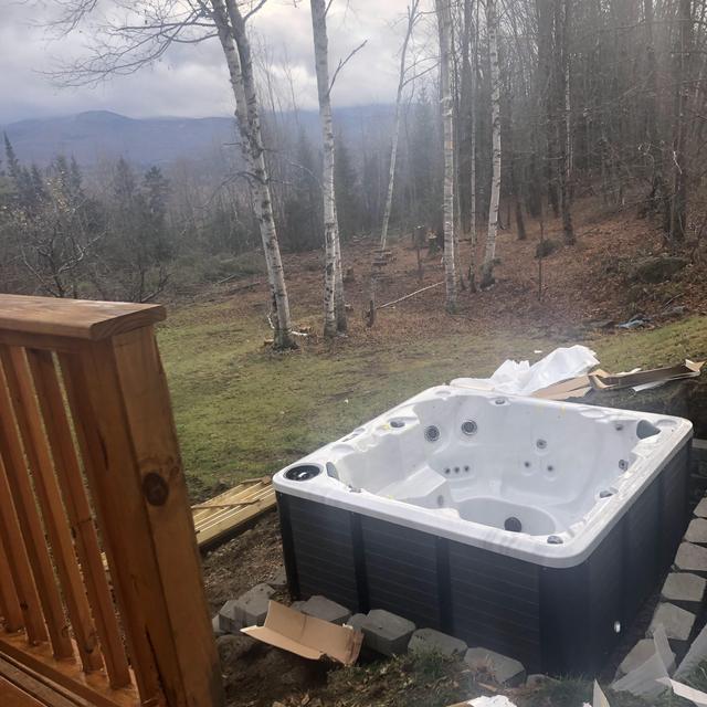 New deck materials and lifetime hot tub membership