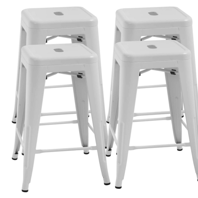 Metal Bar Stools Set of 4