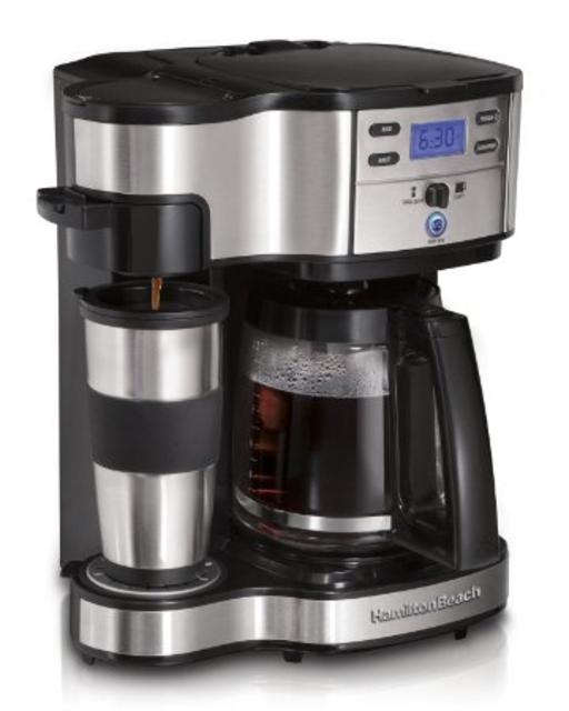 Hamilton Beach Single Serve Coffee Brewer and Full Pot Coffee Maker, 2-Way (49980A)