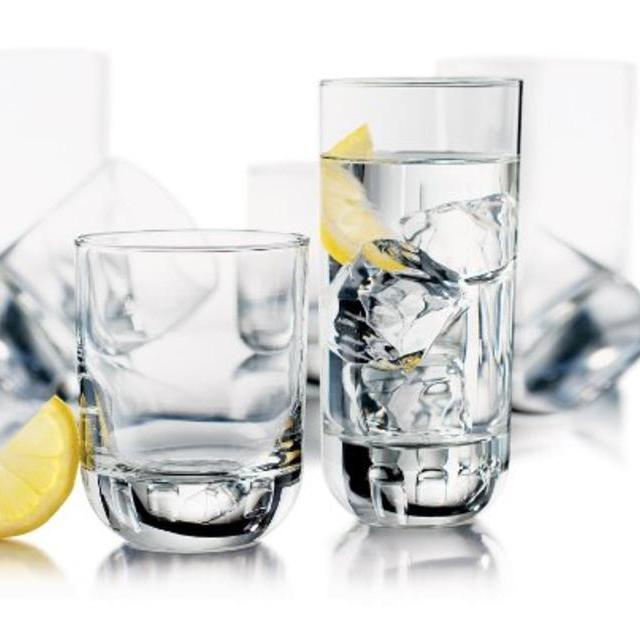 Libbey Polaris Drinking Glasses and Tumblers, Set of 16