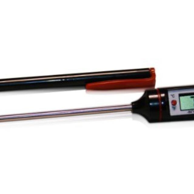 INSTANT READ THERMOMETER by Lucia's Cookware. Best Digital Thermometer for any Food, Candy, Liquid whether Cooking or Baking in the Kitchen or Grilling Outdoors on the BBQ.Rated #1 Meat Thermometer.