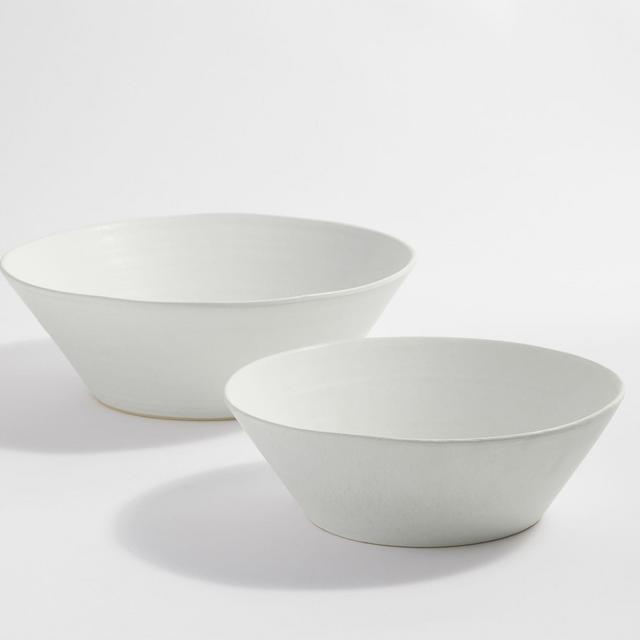 Larkin Reactive Glaze Stoneware Serving Bowls - Pottery Barn
