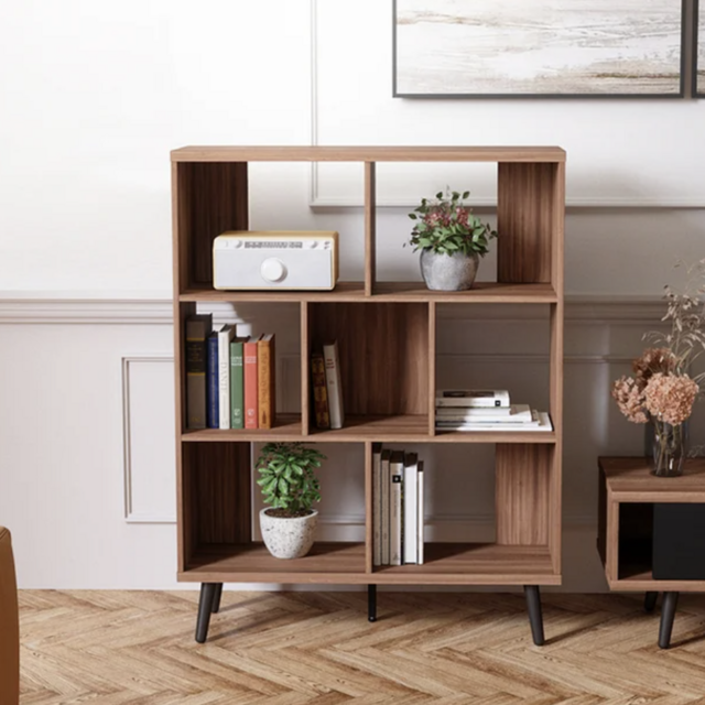 Wayfair Cube Bookcase Mid-Century Bookshelf