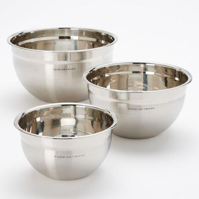 Food Network™ 3-pc. Stainless Steel Mixing Bowl Set