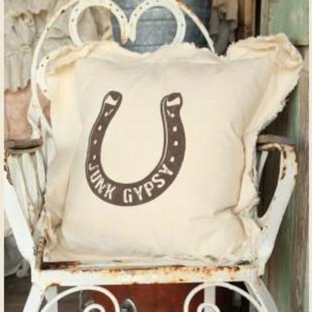 jg  horseshoe pillow