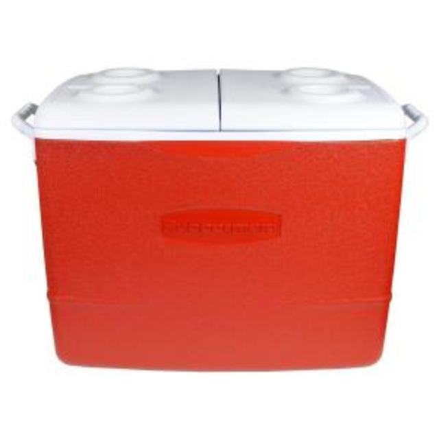 50 Qt. Insulated Modern Red Cooler