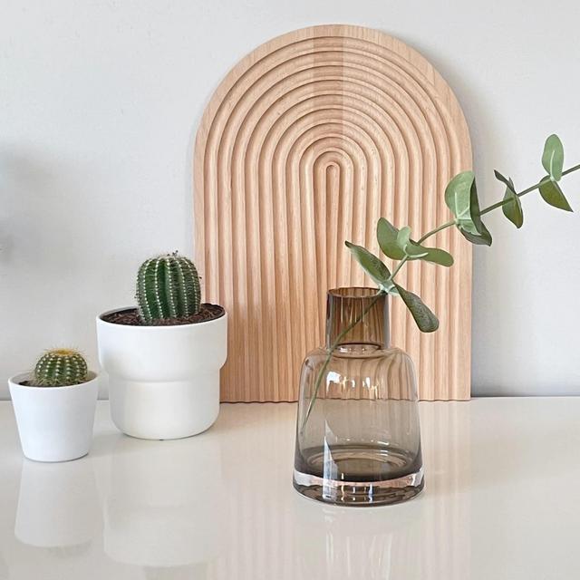 Modern Nordic Glass Vase • Short Neck