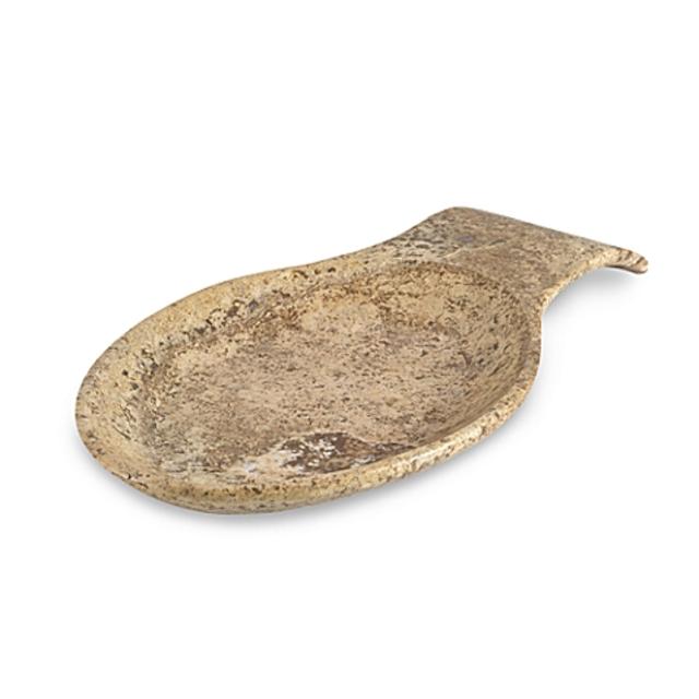 Travertine Dark Spoonrest