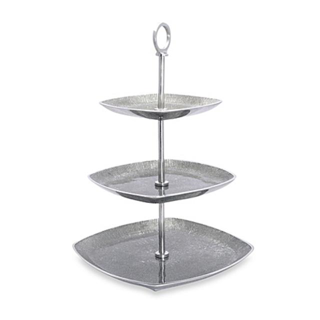 Simplydesignz Bodoni 3-Tier Server in Silver