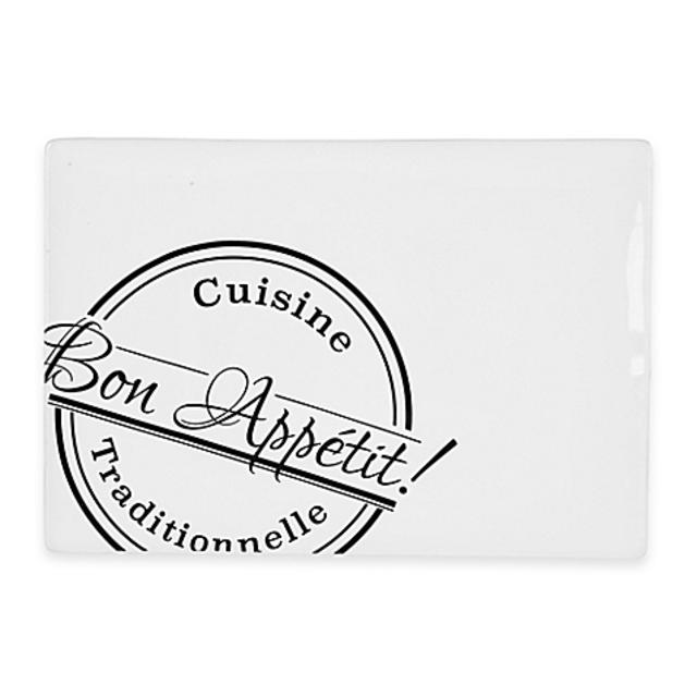 Everyday White® Bistro Black Rectangular Platter