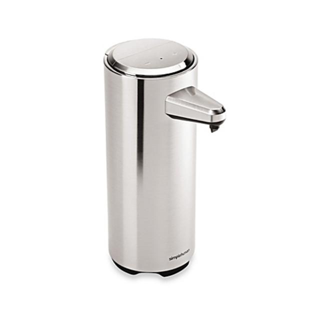 simplehuman® Rechargeable Sensor Soap Dispenser in Brushed Nickel
