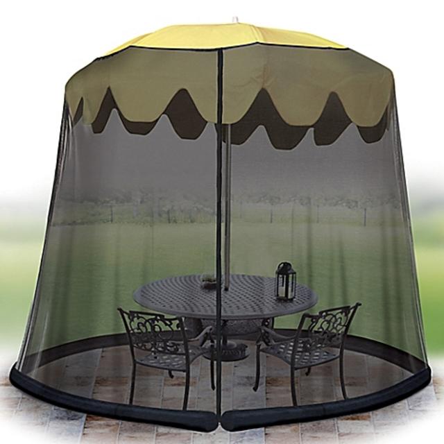 Jobar 9-Foot Umbrella Table Screen in Grey