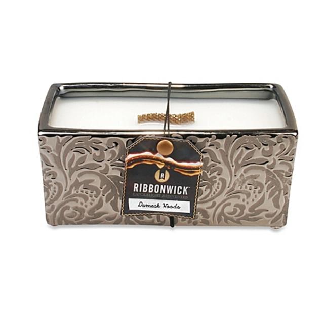RibbonWick™ Damask Woods Rectangle Scented Candle