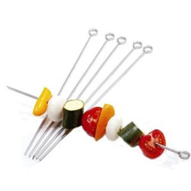 Norpro 1933 12-Inch Stainless Steel Skewers, Set of 6
