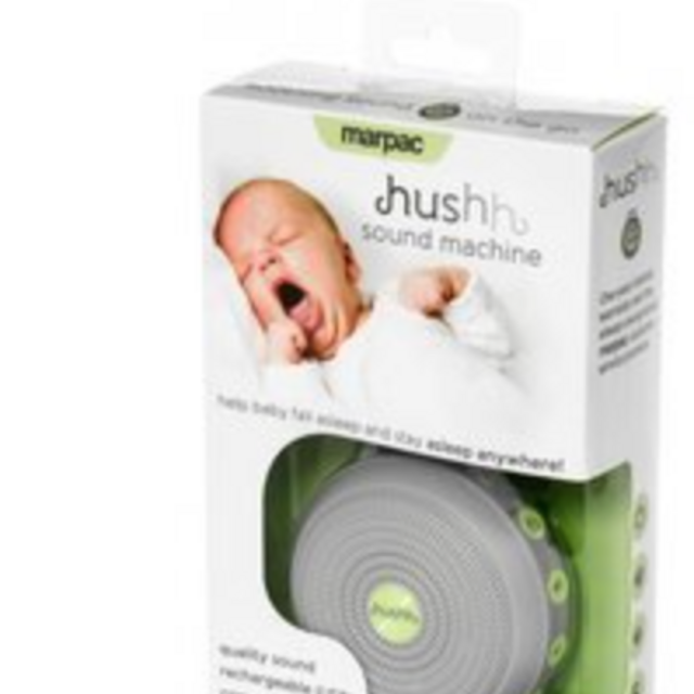 Marpac Hushh Portable White Noise Machine for Baby | 3 Soothing, Natural Sounds with Volume Control Baby-Safe Clip & Child Lock, Gray, 3.7 ounces