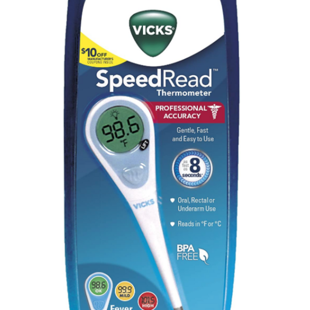 Vicks SpeedRead V912US Digital Thermometer, 1 Count (Pack of 1)