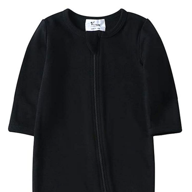 O2Baby Baby Boys Girls Organic Cotton Zip Front Sleeper Pajamas, Footed Sleep 'n Play
