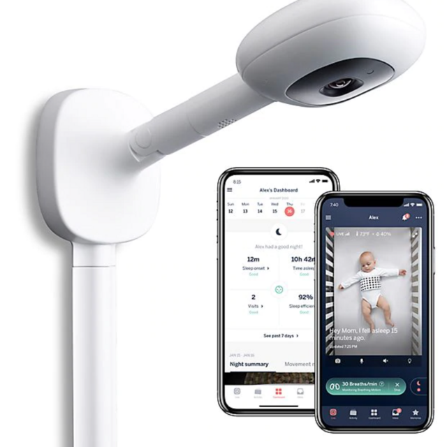 Nanit Plus™ Smart Baby Monitor & Wall Mount