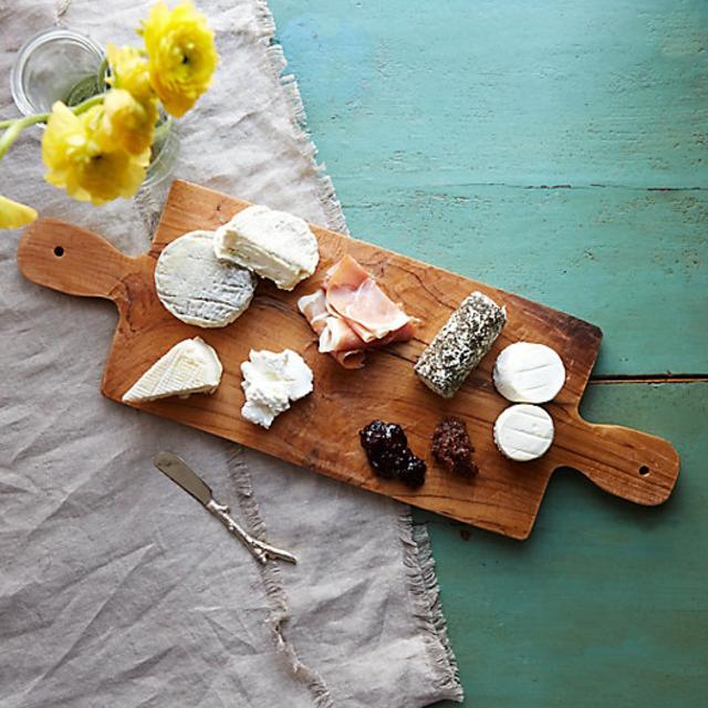 Two Handle Teak Serving Board