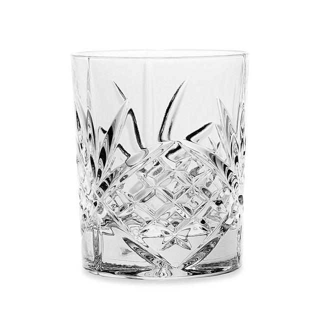 Godinger Dublin 8 oz. Crystal Double Old Fashioned Glasses (Set of 4)