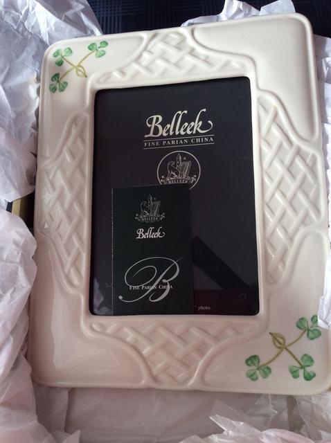 Belleek 5x7 Shamrock Trellis Frame