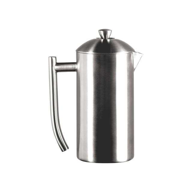 Frieling USA Double Wall Stainless Steel French Press Coffee Maker with Patented Dual Screen in Frustration Free Packaging, Brushed, 23-Ounce