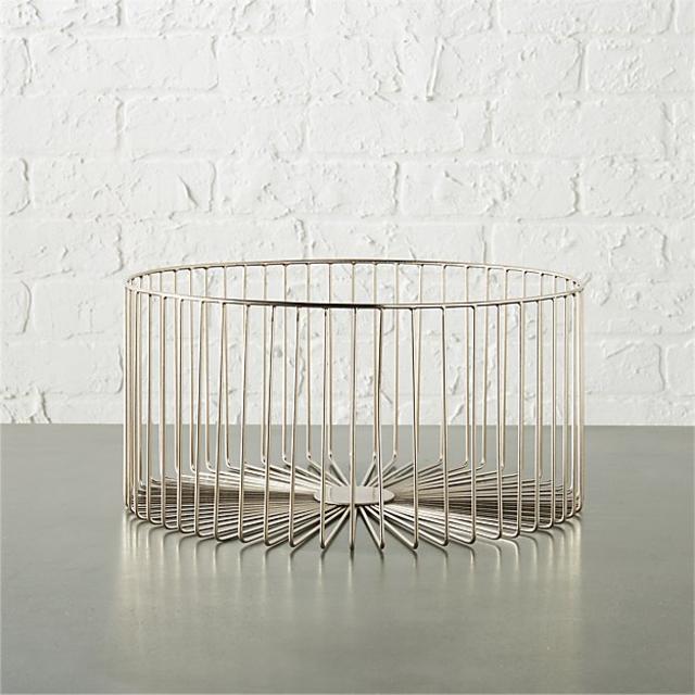 beam large silver basket