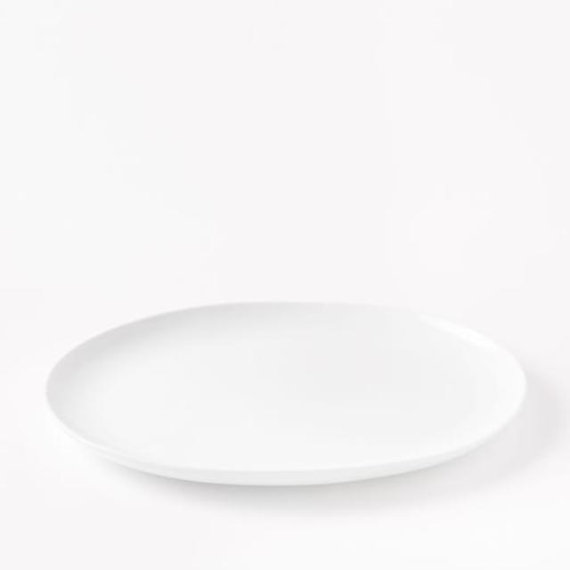 Organic Shaped Large Platter, White