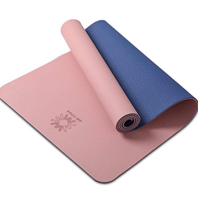 Pink + navy blue PIDO Yoga Mat Eco Friendly
